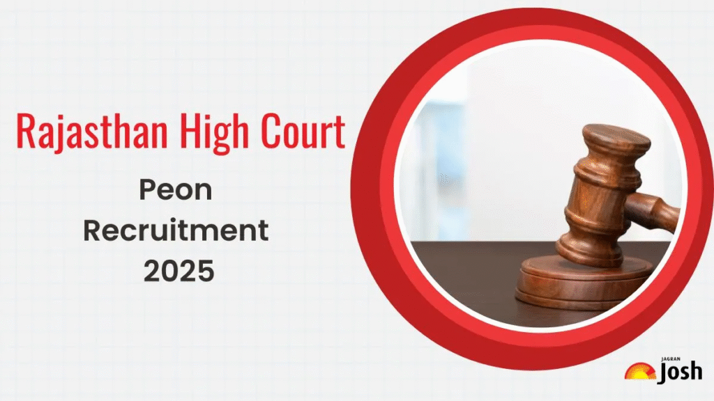 Rajasthan High Court Class VI Employees Peon Online Form 2025 – Complete Details