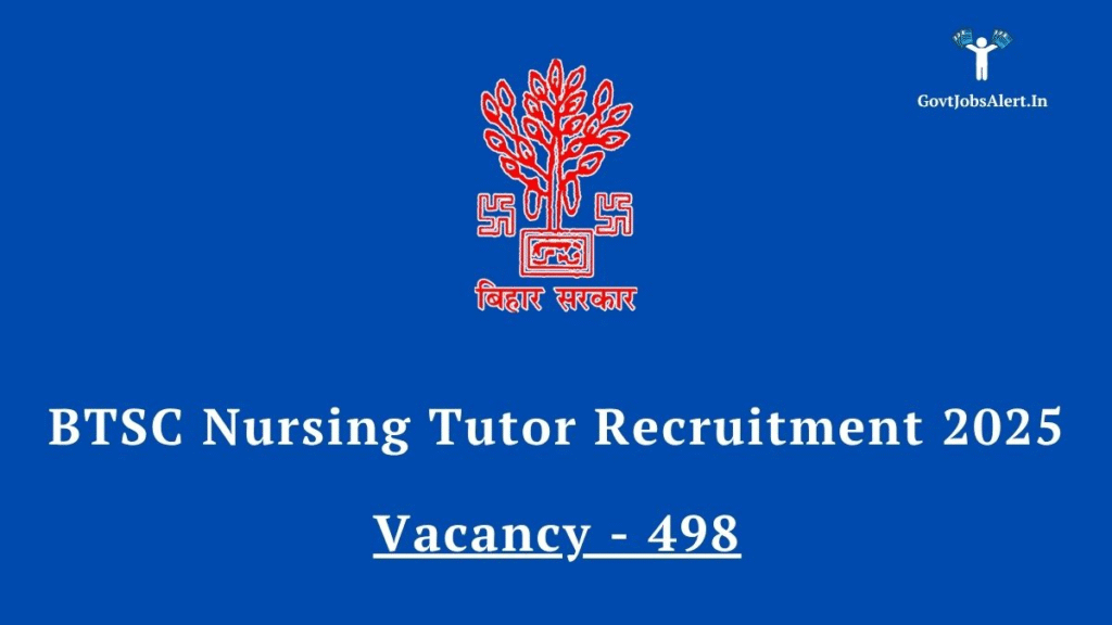 Nursing Tutor Vacancy in Bihar Government 2025